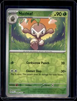Nuzleaf SV05: Temporal Forces Pokemon 004/162 Reverse Holo NM+ - Image 1