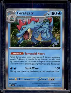 Feraligatr SV05: Temporal Forces Pokemon #041/162 Holo Rare NM+ - Image 1