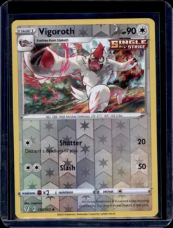 Vigoroth SWSH07: Evolving Skies Pokemon #130/203 Reverse Holo NM+ - Image 1