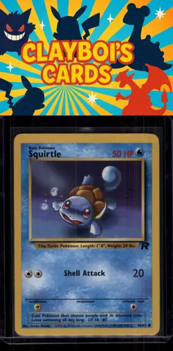 Squirtle Team Rocket Pokemon 68/82 Common Lightly played - Image 1