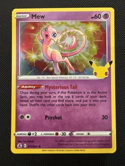 Pokemon Celebrations - Mew Holo Rare 011/025 - 25th Anniversary Set NM - Image 2