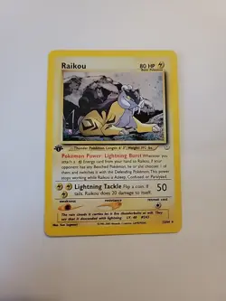 Raikou 13/64 Neo Revelation Holo 1st Edition NM #17 Pokemon Vintage - Image 1