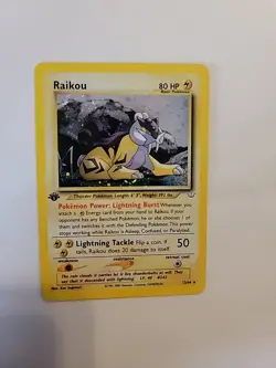 Raikou 13/64 Neo Revelation Holo 1st Edition NM #17 Pokemon Vintage - Image 5
