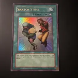 Yugioh Magic Ruler Snatch Steal MRL-036 1st Edition (LP+) Ultra Rare TCG 2002 - Image 1