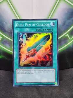 Yugioh Quill Pen Of Gulldos GENF-EN058 Super Rare 1st Edition NM - Image 1