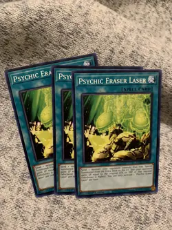 Yugioh! 3x Psychic Eraser Laser MP22-EN052 Common 1st Ed NM - Image 1