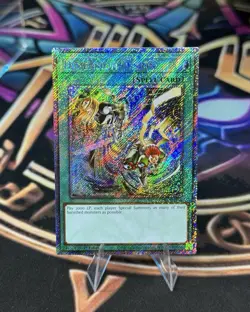 Dimension Fusion Platinum Secret Rare Card RA03-EN136 Quarter Century Bonanza - Image 1