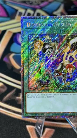 Dimension Fusion Platinum Secret Rare Card RA03-EN136 Quarter Century Bonanza - Image 3