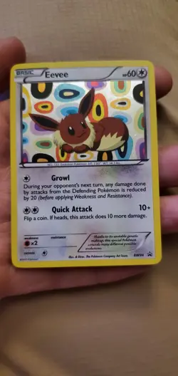 Pokemon Eevee TCG Black White Card BW94 Black Star Promo - Image 1