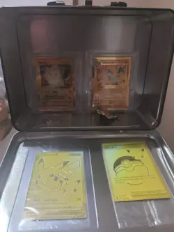 Celebrations UPC Charizard & Pikachu Gold Metal Card & Pikachu & Poke Ball Promo - Image 2