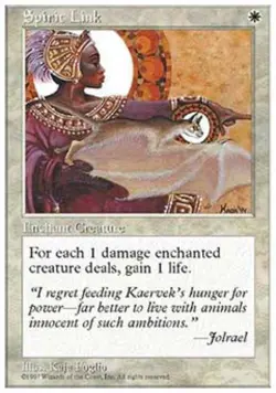 Spirit Link - Medium Play MTG 5th Edition - Image 1