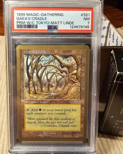 Gaea's Cradle - Matt Linde - 1999 World Championship MTG - PSA NM 7 - PROMO - Image 2