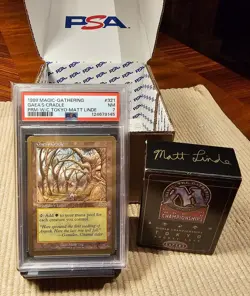 Gaea's Cradle - Matt Linde - 1999 World Championship MTG - PSA NM 7 - PROMO - Image 3
