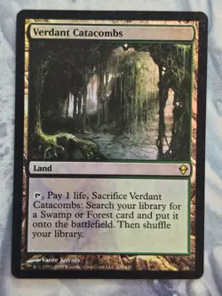 *FOIL* Verdant Catacombs - Zendikar - MTG - Light Play - Image 1