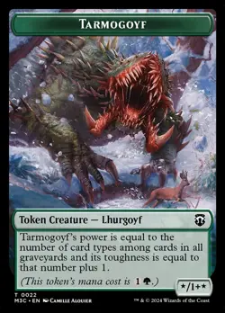 Tarmogoyf 22 M3C Token Green Lhurgoyf Alquier Creature NM MTG - Image 1
