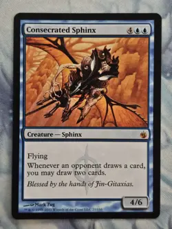 Consecrated Sphinx - Mirrodin Besieged - Magic the Gathering - MTG - Light Play - Image 1