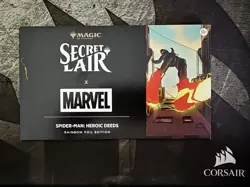 MTG Secret Lair x Marvel's Spider-Man: Heroic Deeds Rainbow Foil Edition In-Hand - Image 1