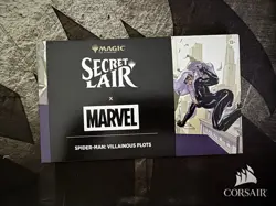 MTG Secret Lair x Marvel Spider-Man Villainous Plots Nonfoil In Hand - Image 1
