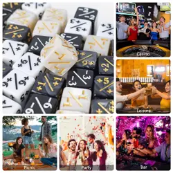 MTG Dice Counters 48 Piece Magic Gathering Token Sparkle Dice Set - Image 3