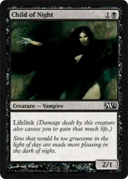 Child of Night - Near Mint MTG Magic 2012 Core Set - Image 1