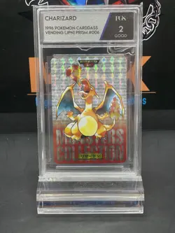 PGS 2 Charizard Pokemon 1996 Prism Carddass Vending Red Edition Japanese 006 - Image 1
