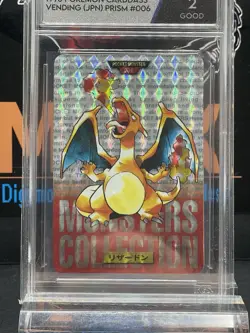 PGS 2 Charizard Pokemon 1996 Prism Carddass Vending Red Edition Japanese 006 - Image 5