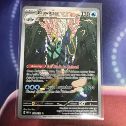 Pokemon Mega Evolution Clawitzer Shinny Rare 141/132 NM - Image 1