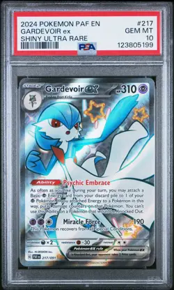 PSA 10 Pokemon TCG 2024 Paldean Fates 217/091 Gardevoir EX Shiny Ultra Rare Holo - Image 1