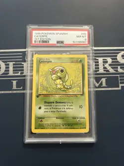 Psa 8 Pokemon Carterpie 1st Edition Spanish Espanol - Image 1