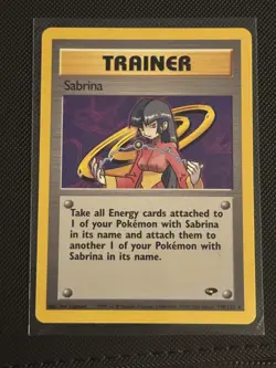 Pokemon Sabrina Gym Challenge Rare 110/132 Non Holo LP - Image 1