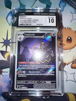 CGC 10 Dusknoir 070/064 Illustration Rare Shrouded Fable Pokemon TCG - Image 1