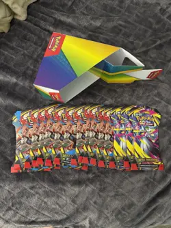 Pokemon Mega Evolution Sleeved Booster Pack Lot of 15 With Display - Image 1