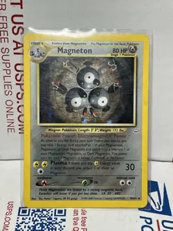 2001 POKEMON NEO REVELATION #10/64 MAGNETON HOLO RARE - Image 1