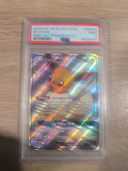 2020 POKEMON SM BLACK STAR PROMO #SM242 EEVEE GX TAG TEAM POWER COLL PSA 9 MINT - Image 1