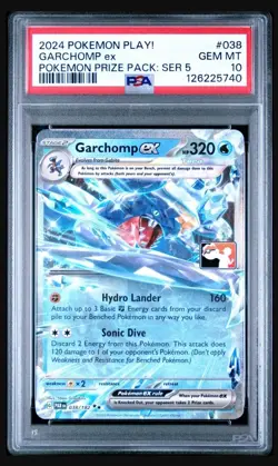 Pokemon Garchomp ex 038/182 Prize Pack Series 5 PSA 10 GEM MINT Low POP! - Image 1