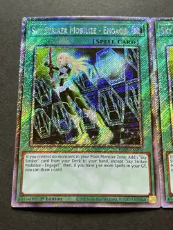 3x Sky Striker Mobilize - Engage! | Platinum Secret Rare | NM | 1st Ed | YuGiOh! - Image 3