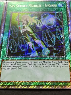 3x Sky Striker Mobilize - Engage! | Platinum Secret Rare | NM | 1st Ed | YuGiOh! - Image 4