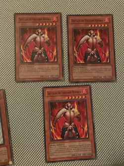 3x Thestalos the Firestorm Monarch GLD2 and SD8 yugioh LP - Image 1