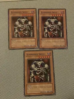 3x Yugioh Summoned Skull DLG1-EN025 Common Dark Legends LP - Image 1