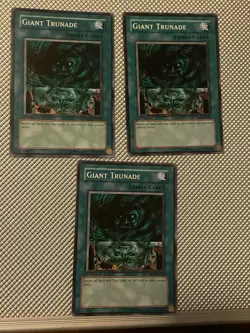 YUGIOH 3x Giant Trunade - Various Sets - Common - 1st Edition - LP - Image 1