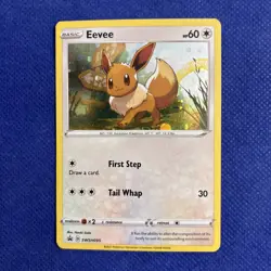Eevee - Cosmos Holo - SWSH095 Battle Styles Black Star Promo Pokemon Card - Image 1
