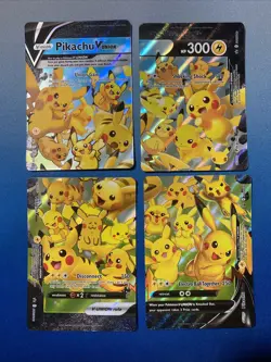 ULTRA RARE Pikachu V-Union 4-Card Set Pokemon TCG SWSH139-142 Holo Promo - NM - Image 1