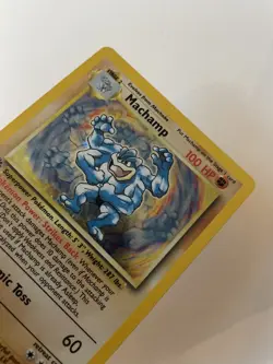 Pokemon TCG Machamp 1st Edition Holo Rare Card Base Set 8/102 - Image 4