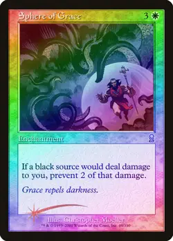 Sphere of Grace FOIL Odyssey HEAVILY PLD White Uncommon MAGIC MTG CARD ABUGames - Image 1
