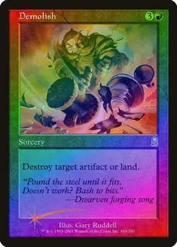 Demolish FOIL Odyssey PLD Red Uncommon MAGIC THE GATHERING MTG CARD ABUGames - Image 1