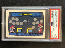 Super Mario Bros. 1989 Topps Nintendo Scratch-Off PSA 9 MINT Card Screen 7 - Image 1