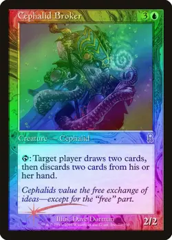 Cephalid Broker FOIL Odyssey NM Blue Uncommon MAGIC GATHERING CARD ABUGames - Image 1