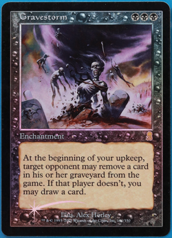 Gravestorm FOIL Odyssey PLD Black Rare MAGIC MTG CARD (ID# 501154) ABUGames - Image 1