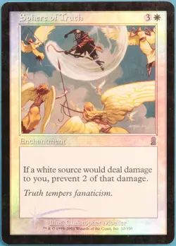 Sphere of Truth FOIL Odyssey HEAVILY PLD White Uncommon CARD (306228) ABUGames - Image 1