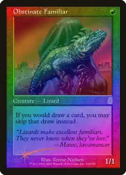 Obstinate Familiar FOIL Odyssey PLD Red Rare MAGIC GATHERING CARD ABUGames - Image 1